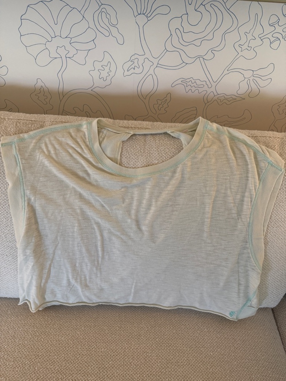Light Mint Short Sleeve Crewneck Top